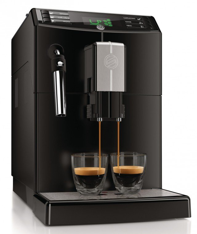 Minuto Classic Pannarello di Saeco, è una macchina da caffè automatica molto compatta fuori e incredibilmente capiente all’interno. Dotata di caldaia a riscaldamento rapido per ottenere un caldo caffè in pochi istanti, regola automaticamente la macinatura garantendo l’estrazione di tutti gli aromi e ha display con impostazioni personalizzabili come l’intensità dell’aroma, la temperatura e la lunghezza oltre che funzione per selezionare e memorizzare la bevanda preferita. Prezzo 449,90 euro. www.saeco.com Minuto Classic Pannarello di Saeco, è una macchina da caffè automatica molto compatta fuori e incredibilmente capiente all’interno. Dotata di caldaia a riscaldamento rapido per ottenere un caldo caffè in pochi istanti, regola automaticamente la macinatura garantendo l’estrazione di tutti gli aromi e ha display con impostazioni personalizzabili come l’intensità dell’aroma, la temperatura e la lunghezza oltre che funzione per selezionare e memorizzare la bevanda preferita. Prezzo 449,90 euro. www.saeco.com