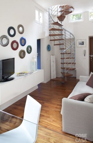 scala chiocciola bilocale 48 mq 2 livelli scala chiocciola bilocale 48 mq 2 livelli