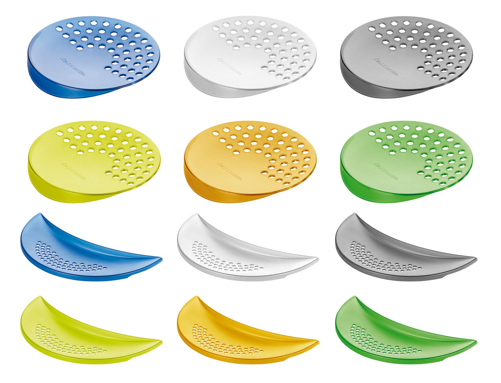 I pratici dischi e mezzelune Presto di Tescoma servono per scolare da barattoli o pentole. Il disco misura ø 10,5 cm; prezzo 3,90 euro. La mezzaluna misura 30 x 11 cm; prezzo 7,90 euro. www.tescomaonline.com I pratici dischi e mezzelune Presto di Tescoma servono per scolare da barattoli o pentole. Il disco misura ø 10,5 cm; prezzo 3,90 euro. La mezzaluna misura 30 x 11 cm; prezzo 7,90 euro. www.tescomaonline.com