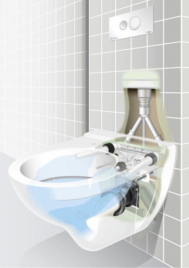 Omnia Architectura GreenGain di Villeroy&Boch: il vaso sospeso misura L 36 x P 56 cm. L’installazione è eseguibile su tubature di diametro 90/80 (Sistema II) in linea con lo standard europeo EN 12056. Prezzo da rivenditore. www.villeroy&boch.com Omnia Architectura GreenGain di Villeroy&Boch: il vaso sospeso misura L 36 x P 56 cm. L’installazione è eseguibile su tubature di diametro 90/80 (Sistema II) in linea con lo standard europeo EN 12056. Prezzo da rivenditore. www.villeroy&boch.com