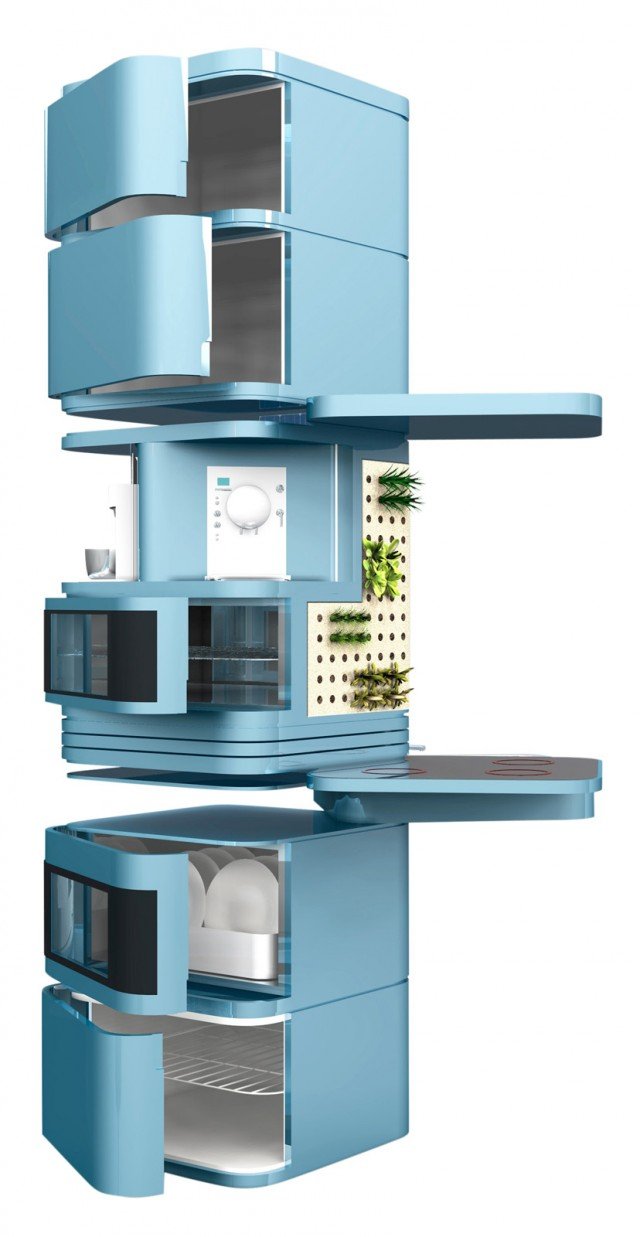 CUCINA VERTICALE SALVASPAZIO ED ECOLOGICA ecooking di Clei CUCINA VERTICALE SALVASPAZIO ED ECOLOGICA ecooking di Clei
