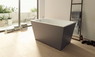 vasca freestanding dalla forma a tinozza Onto di Duravit vasca freestanding dalla forma a tinozza Onto di Duravit