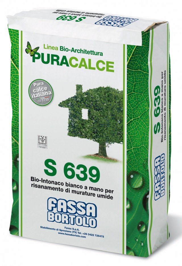 Idrorepellente e traspirante, il bio intonaco S 639 di Fassa Bortolo Idrorepellente e traspirante, il bio intonaco S 639 di Fassa Bortolo