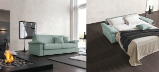 CLASSICA è adatto all'uso quotidiano: i cuscini della seduta e dello schienale restano agganciati al meccanismo e il letto è dotato di un materasso a molle alto 14 cm. È caratterizzato da una linea essenziale e da ampi braccioli Trevor di Doimo Salotti, inoltre è dotato di un comodo vano portaguanciale nascosto all'interno dei cuscini dello schienale. Misura L 198 x P 97 /220 x H 85 cm. Prezzo 1.723 euro. www.doimosalotti.it CLASSICA è adatto all'uso quotidiano: i cuscini della seduta e dello schienale restano agganciati al meccanismo e il letto è dotato di un materasso a molle alto 14 cm. È caratterizzato da una linea essenziale e da ampi braccioli Trevor di Doimo Salotti, inoltre è dotato di un comodo vano portaguanciale nascosto all'interno dei cuscini dello schienale. Misura L 198 x P 97 /220 x H 85 cm. Prezzo 1.723 euro. www.doimosalotti.it