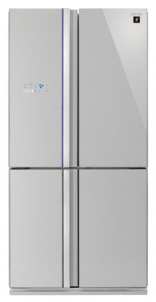 Le molteplici funzioni del frigorifero a 4 porte SJ-FS820VSL di Sharp sono facilmente visualizzabili e controllabili grazie all’avanzato display LCD esterno. Ha volume lordo di 678 litri e sistema di purificazione dell’aria Plasmacluster che riduce in modo efficace sia la formazione di cattivi odori che lo sviluppo di batteri. Il freezer è dotato di scomparto per l’erogazione automatica di cubetti di ghiaccio. In classe A+++, misura L 89 x P 76 x h 183 cm. Prezzo: 2.799 euro. www.sharp.it Le molteplici funzioni del frigorifero a 4 porte SJ-FS820VSL di Sharp sono facilmente visualizzabili e controllabili grazie all’avanzato display LCD esterno. Ha volume lordo di 678 litri e sistema di purificazione dell’aria Plasmacluster che riduce in modo efficace sia la formazione di cattivi odori che lo sviluppo di batteri. Il freezer è dotato di scomparto per l’erogazione automatica di cubetti di ghiaccio. In classe A+++, misura L 89 x P 76 x h 183 cm. Prezzo: 2.799 euro. www.sharp.it