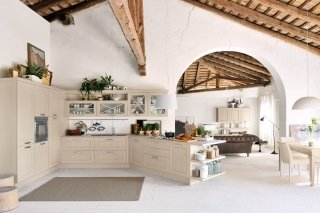cucina con finiture decapé Agnese di Cucine Lube cucina con finiture decapé Agnese di Cucine Lube