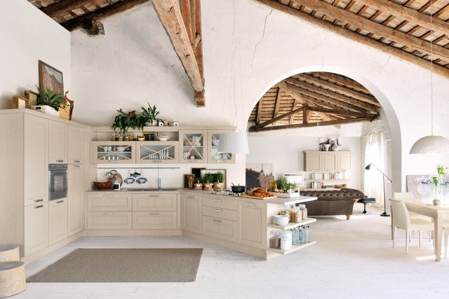 cucina con finiture decapé Agnese di Cucine Lube cucina con finiture decapé Agnese di Cucine Lube