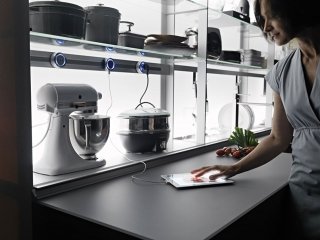 schienale attrezzato New Logica System di Valcucine schienale attrezzato New Logica System di Valcucine