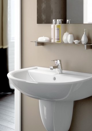 lavabo Quarzo di Ceramica Dolomite in ceramica bianca abbinabile a colonna o semicolonna lavabo Quarzo di Ceramica Dolomite in ceramica bianca abbinabile a colonna o semicolonna