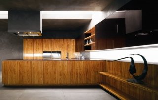 cucina color ebano con penisola Yara Vip di Cesar cucina color ebano con penisola Yara Vip di Cesar