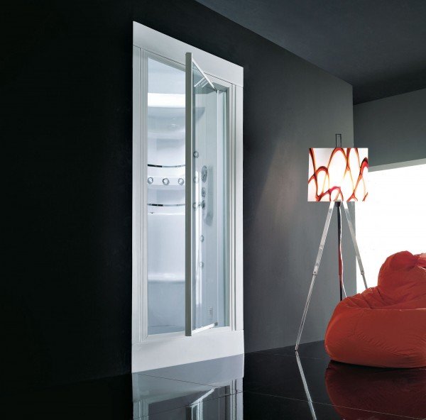 box doccia da incasso Acquazzurra, collezione Everyday, di Gruppo Tre Esse L 90 x P 90 x H 220 cm box doccia da incasso Acquazzurra, collezione Everyday, di Gruppo Tre Esse L 90 x P 90 x H 220 cm