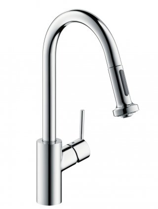miscelatore con bocca di erogazione orientabile fino a 150° Talis S²®Variarc di Hansgrohe miscelatore con bocca di erogazione orientabile fino a 150° Talis S²®Variarc di Hansgrohe