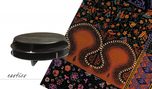 I diversi piani di Edgar di Natuzzi si intersecano fra loro e formano tanti piccoli vani portaoggetti; la struttura è laccata nero lucido e i piani sono impiallacciati in yellowpine a rilievo tinto nero. Misura ø 110 x H 39 cm. Il prezzo è 875 euro. www.natuzzi.it In pura lana vergine lavorata a mano, il tappeto Sherazade di Driade ha l'intera superficie decorata da un motivo che ricorda le “Mille e una notte”. Misura L 300 x P 200 cm. Prezzo 2.068 euro. www.driade.it I diversi piani di Edgar di Natuzzi si intersecano fra loro e formano tanti piccoli vani portaoggetti; la struttura è laccata nero lucido e i piani sono impiallacciati in yellowpine a rilievo tinto nero. Misura ø 110 x H 39 cm. Il prezzo è 875 euro. www.natuzzi.it In pura lana vergine lavorata a mano, il tappeto Sherazade di Driade ha l'intera superficie decorata da un motivo che ricorda le “Mille e una notte”. Misura L 300 x P 200 cm. Prezzo 2.068 euro. www.driade.it