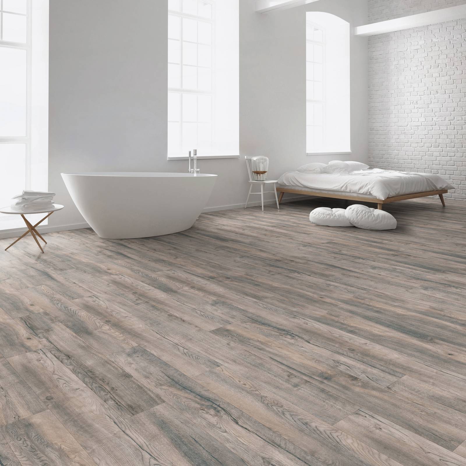 Effetto legno per il laminato Kaindl Proganic Rovere Saloon Tombstone. Ha pannello di supporto che lo rende adatto anche in bagno
e si posa a incastro senza colla. Lunghezza 138,3 cm, larghezza 19,3 cm, spessore
9 mm. Costa 21,69 euro al mq. In vendita da OBI,
www.obi-italia.it Effetto legno per il laminato Kaindl Proganic Rovere Saloon Tombstone. Ha pannello di supporto che lo rende adatto anche in bagno
e si posa a incastro senza colla. Lunghezza 138,3 cm, larghezza 19,3 cm, spessore
9 mm. Costa 21,69 euro al mq. In vendita da OBI,
www.obi-italia.it