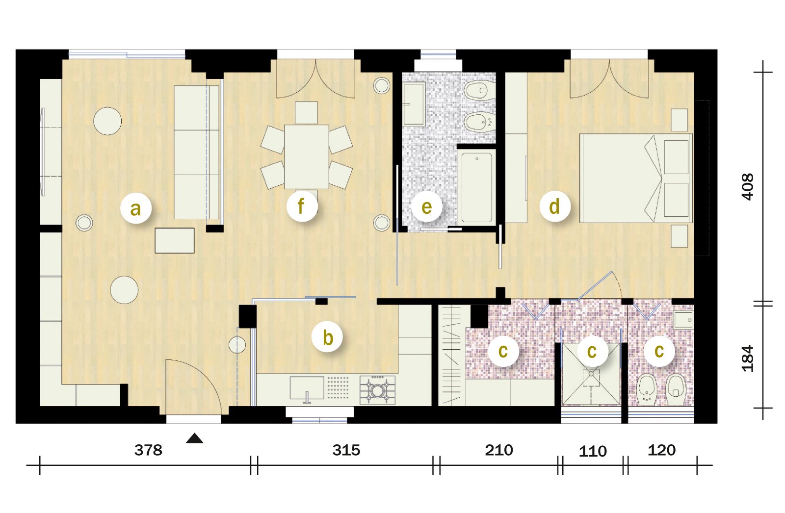 70 mq ma sembrano di più cose di casa Appartamento 70 mq planimetria
