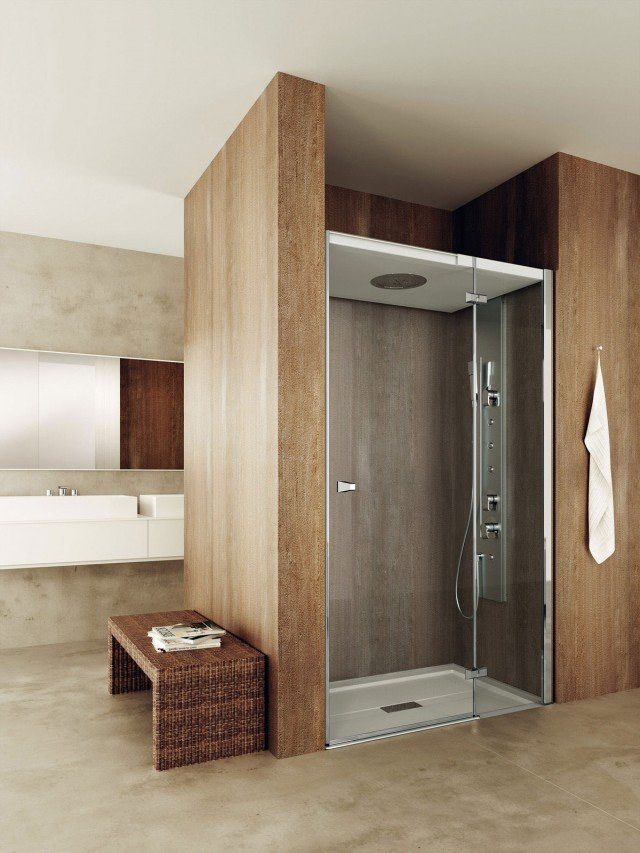 box doccia a nicchia Chapeau! di Teuco, dimensioni L 100 x P 75 cm box doccia a nicchia Chapeau! di Teuco, dimensioni L 100 x P 75 cm