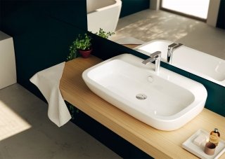 lavabo Nauha di Teuco in ceramica sanitaria bianca lavabo Nauha di Teuco in ceramica sanitaria bianca