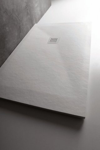 piatto doccia extrasottile Collezione 25 di Ceramica Cielo in Marmogres bianco piatto doccia extrasottile Collezione 25 di Ceramica Cielo in Marmogres bianco