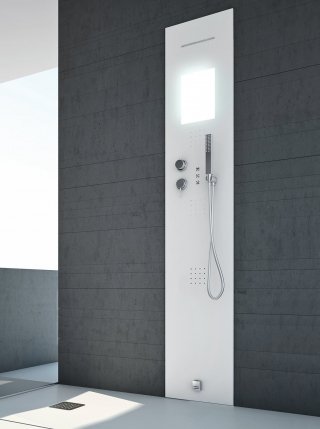 colonna Rigenera 200 di Hafro trasforma la doccia in una spa colonna Rigenera 200 di Hafro trasforma la doccia in una spa