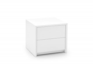 comodino Password di Calligaris con due cassetti push-pull in legno laccato bianco opaco comodino Password di Calligaris con due cassetti push-pull in legno laccato bianco opaco