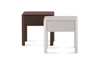 comodini Batò di Flou rivestiti in ecopelle con un cassetto comodini Batò di Flou rivestiti in ecopelle con un cassetto