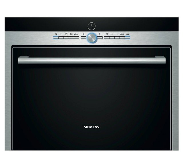 Il forno compatto Pro_System HB38D575 della Serie 7 di Siemens a vapore combinato in classe A-20% è dotato di programmi speciali come la rigenerazione cibi, il lievitare o lo scongelare. Da 45 cm, ha vano cottura di 35 litri, display digitale con indicazione del raggiungimento della temperatura, di quella suggerita e di quella reale e programmi automatici in base al peso. Prezzo 2.065 euro. www.siemens.it Il forno compatto Pro_System HB38D575 della Serie 7 di Siemens a vapore combinato in classe A-20% è dotato di programmi speciali come la rigenerazione cibi, il lievitare o lo scongelare. Da 45 cm, ha vano cottura di 35 litri, display digitale con indicazione del raggiungimento della temperatura, di quella suggerita e di quella reale e programmi automatici in base al peso. Prezzo 2.065 euro. www.siemens.it