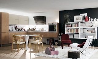 cucina Extra.go di Veneta Cucine con basi a terra e moduli sospesi rovere cucina Extra.go di Veneta Cucine con basi a terra e moduli sospesi rovere