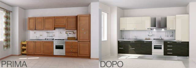 cucina rinnovata con nuove ante di Antarei cucina rinnovata con nuove ante di Antarei