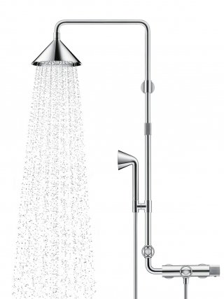 set doccia soffione a asta saliscendi Axor ShowerProducts di Axor_Hansgrohe in finitura cromo set doccia soffione a asta saliscendi Axor ShowerProducts di Axor_Hansgrohe in finitura cromo