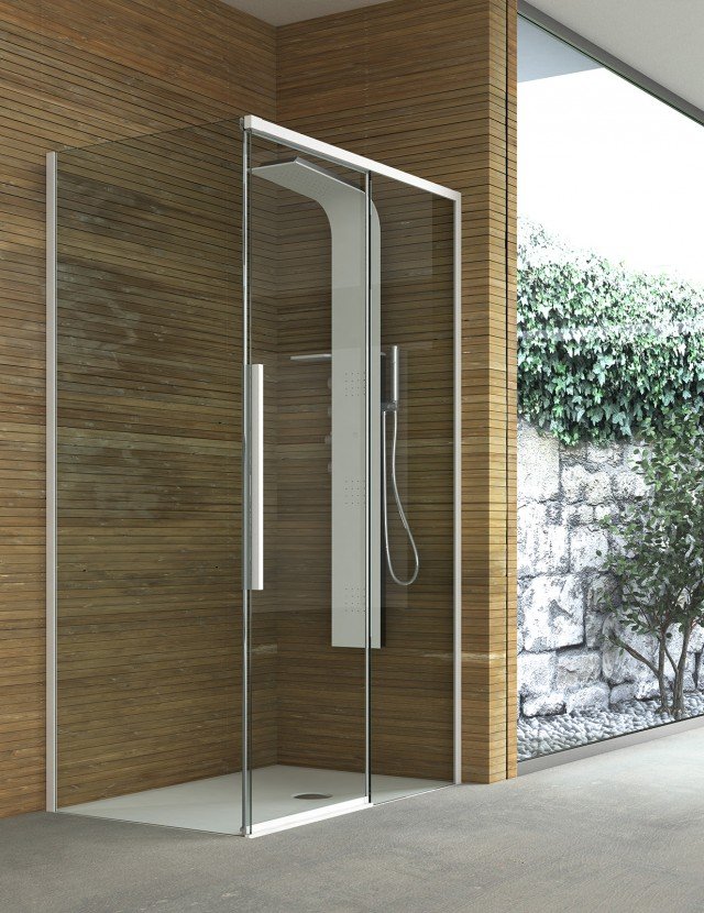cabina doccia Top collezione Cristalli di Hafro con chiusura magnetica rallentata della porta cabina doccia Top collezione Cristalli di Hafro con chiusura magnetica rallentata della porta