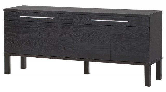 È caratterizzata da ante senza maniglia apribili con una leggera pressione e da due cassetti la madia <strong>Bjursta</strong> <strong>di</strong> <strong>Ikea, realizzata in truciolare con impiallacciatura di frassino. All’interno 2 i ripiani regolabili. Misura L 155 x P 40 x H 68 cm. Prezzo 199 euro. <strong>www.ikea.com.it</strong> È caratterizzata da ante senza maniglia apribili con una leggera pressione e da due cassetti la madia <strong>Bjursta</strong> <strong>di</strong> <strong>Ikea, realizzata in truciolare con impiallacciatura di frassino. All’interno 2 i ripiani regolabili. Misura L 155 x P 40 x H 68 cm. Prezzo 199 euro. <strong>www.ikea.com.it</strong>