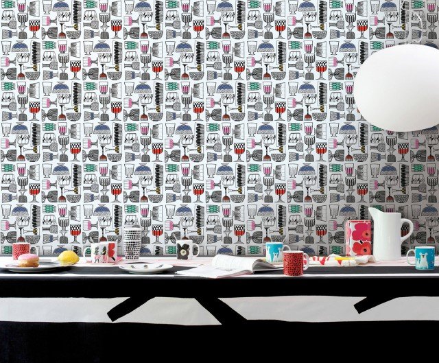 Carta da parati Wallcovering Marimekko2 by Sirpi di Jannelli&Volpi Carta da parati Wallcovering Marimekko2 by Sirpi di Jannelli&Volpi