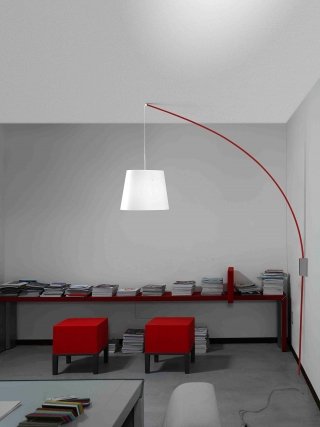 lampada Cursore di Marchetti Illuminazione con stelo in fibra di vetro regolabile lampada Cursore di Marchetti Illuminazione con stelo in fibra di vetro regolabile