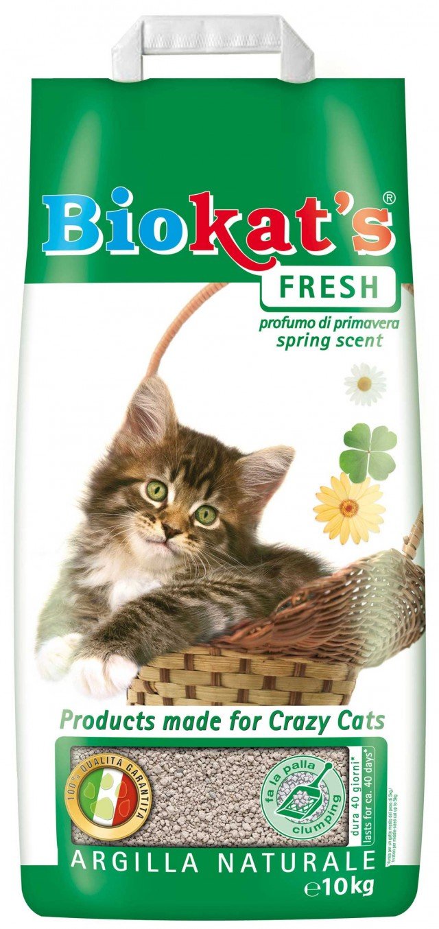 Biokat’s Fresh è la lettiera 100% di argilla naturale agglomerante che ha una fortissima capacità di assorbimento di gimborn Biokat’s Fresh è la lettiera 100% di argilla naturale agglomerante che ha una fortissima capacità di assorbimento di gimborn