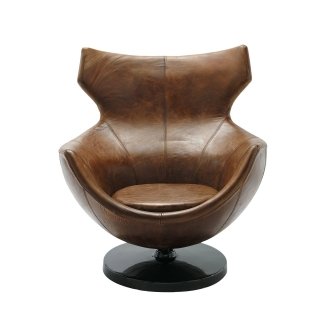 Ha una forma ergonomica e avvolgente la poltrona Art. 133706 di Maisons du monde dotata di schienale con poggiatesta. Ha una base rotonda in metallo nero ed è rivestita in vacchetta marrone con finitura invecchiata. È garantita 2 anni. Misura L 82 x P 78 x H 78 cm. Prezzo 899 euro. <strong>www.maisonsdumonde.com</strong> Ha una forma ergonomica e avvolgente la poltrona Art. 133706 di Maisons du monde dotata di schienale con poggiatesta. Ha una base rotonda in metallo nero ed è rivestita in vacchetta marrone con finitura invecchiata. È garantita 2 anni. Misura L 82 x P 78 x H 78 cm. Prezzo 899 euro. <strong>www.maisonsdumonde.com</strong>