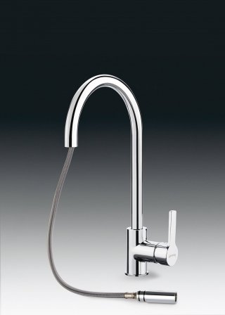miscelatore monocomando MID2CIR di Smeg con canna girevole miscelatore monocomando MID2CIR di Smeg con canna girevole