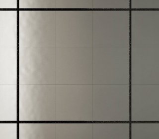 Sono in pasta bianca le piastrelle  30 x 30 cm che integrano le fughe come elemento decorativo del rivestimento; al mq costano 90,75 euro Collez. Flexible Architecture by Starck di Ceramica Sant’Agostino ] www.ceramicasantagostino.it