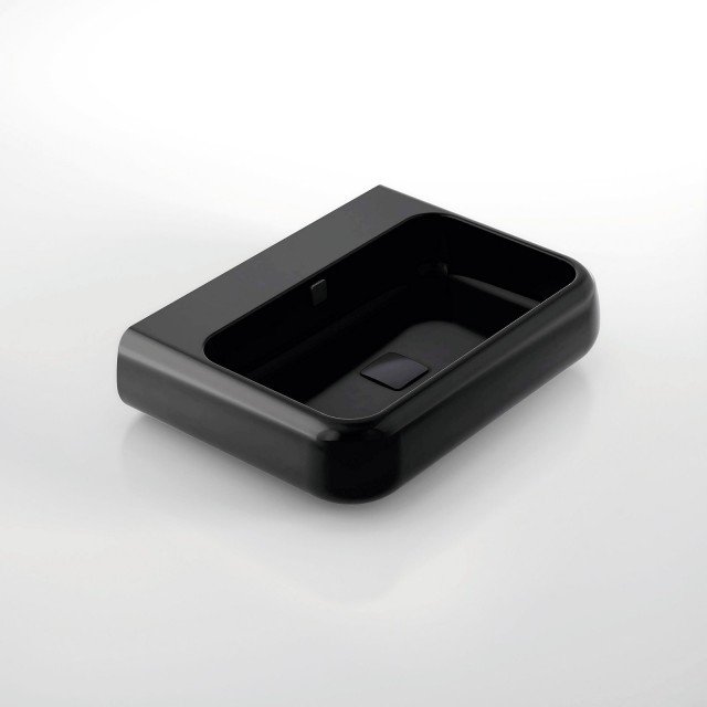 lavandino bagno nero sospeso arrotondato collezione Shui di Ceramica Cielo lavandino bagno nero sospeso arrotondato collezione Shui di Ceramica Cielo