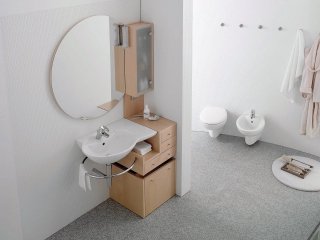water con scarico orizzontale e bidet monoforo sospesi collezione Novella di Ceramica Dolomite in ceramica bianca water con scarico orizzontale e bidet monoforo sospesi collezione Novella di Ceramica Dolomite in ceramica bianca