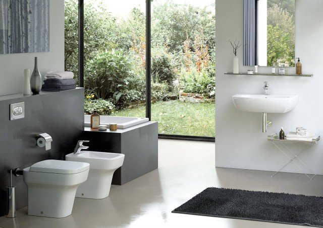 water e bidet a terra arrotondati collezione Tesi Design di Ideal Standard water e bidet a terra arrotondati collezione Tesi Design di Ideal Standard