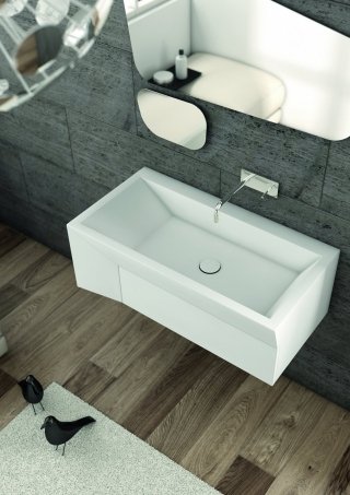 lavabo sospeso Teatro di Planit senza troppopieno lavabo sospeso Teatro di Planit senza troppopieno