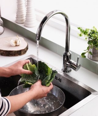 Lavello da incasso a una vasca Boholmen di Ikea in acciaio inox Lavello da incasso a una vasca Boholmen di Ikea in acciaio inox