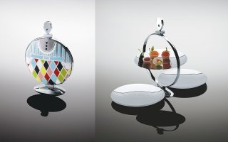 ’alzata pieghevole Fatman di Alessi ’alzata pieghevole Fatman di Alessi