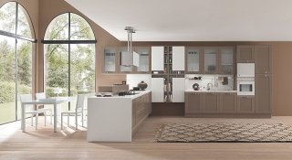 cucina country Kelly di Febal aperta sul soggiorno cucina country Kelly di Febal aperta sul soggiorno
