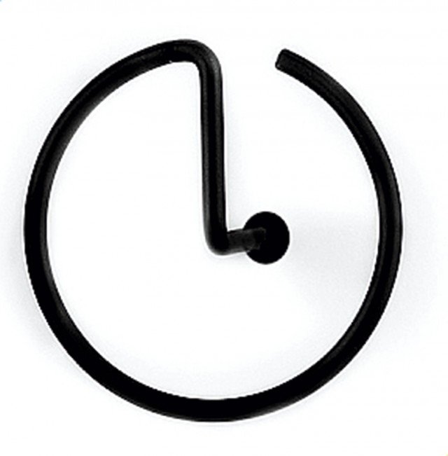 Lineare come un fermaglio, l'appendino da parete in acciaio inossidabile finitura soft-touch può accogliere un mazzo di chiavi, un foglio di appunti oppure capi leggeri; misura Ø 8 cm e costa 14 euro Graffetta di Alessi www.alessi.com Lineare come un fermaglio, l'appendino da parete in acciaio inossidabile finitura soft-touch può accogliere un mazzo di chiavi, un foglio di appunti oppure capi leggeri; misura Ø 8 cm e costa 14 euro Graffetta di Alessi www.alessi.com