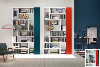 Le librerie modulari passanti Jazz di Doimo Design hanno struttura con finitura laccato bianco e frontali laccato tirreno e corallo. I vani a doppia altezza, perfetti per esporre oggetti decorativi e per tenere in ordine i vinili, si prestano anche a contenere i libri impilati. Una libreria misura L 153 x P 35 x H 241 cm. Prezzo 2.008 euro. <strong>www.doimodesign.com</strong> Le librerie modulari passanti Jazz di Doimo Design hanno struttura con finitura laccato bianco e frontali laccato tirreno e corallo. I vani a doppia altezza, perfetti per esporre oggetti decorativi e per tenere in ordine i vinili, si prestano anche a contenere i libri impilati. Una libreria misura L 153 x P 35 x H 241 cm. Prezzo 2.008 euro. <strong>www.doimodesign.com</strong>