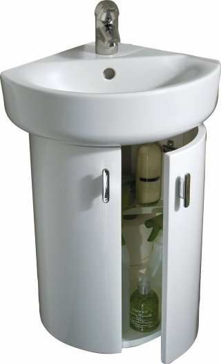 lavamani angolare bianco Arc della serie Connect di Ideal Standard monoforo con troppopieno lavamani angolare bianco Arc della serie Connect di Ideal Standard monoforo con troppopieno
