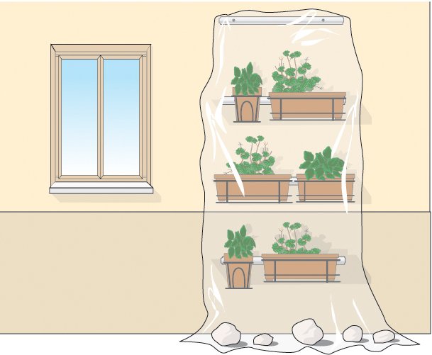 Protezioni invernali per vasi sul balcone cose di casa Muffa sulla terra vaso