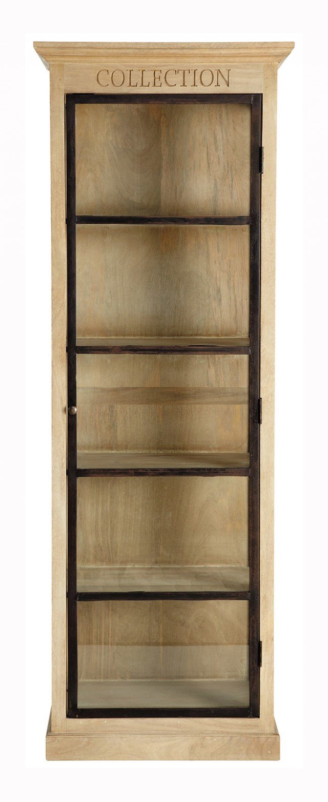 8. Colonna Naturalliste di Maisons du Monde, è in legno con tre lati vetrati e la struttura in metallo nero. L’interno è attrezzato con 4 ripiani fissi, mentre il fronte è inciso a mano. Misura L 68 x P 45 x H 190 cm. Prezzo 699 euro. www.maisondumonde.com 8. Colonna Naturalliste di Maisons du Monde, è in legno con tre lati vetrati e la struttura in metallo nero. L’interno è attrezzato con 4 ripiani fissi, mentre il fronte è inciso a mano. Misura L 68 x P 45 x H 190 cm. Prezzo 699 euro. www.maisondumonde.com
