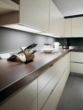 Sistema di illuminazione sottopensile per la composizione Scenary di Scavolini Sistema di illuminazione sottopensile per la composizione Scenary di Scavolini